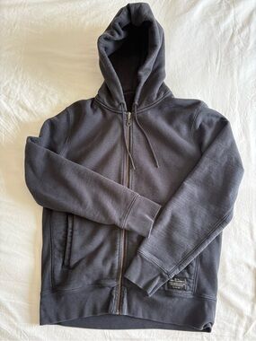 Levi's Men's Black Full-Zip Hooded Sweatshirt Large